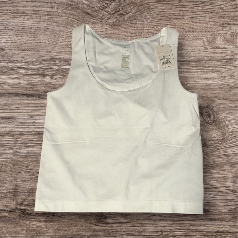 2/$8 Women's Classic White Tank Top Size XL